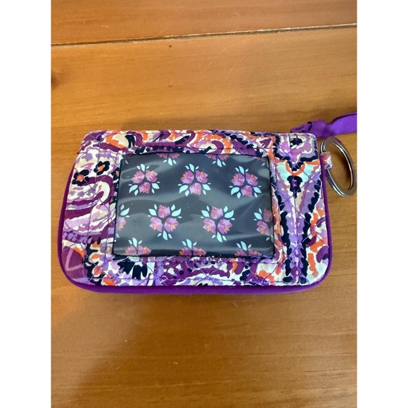 Vera Bradley Dream quilted Tapestry ID Zip Wallet tie dye colorful granny core - Picture 2 of 6